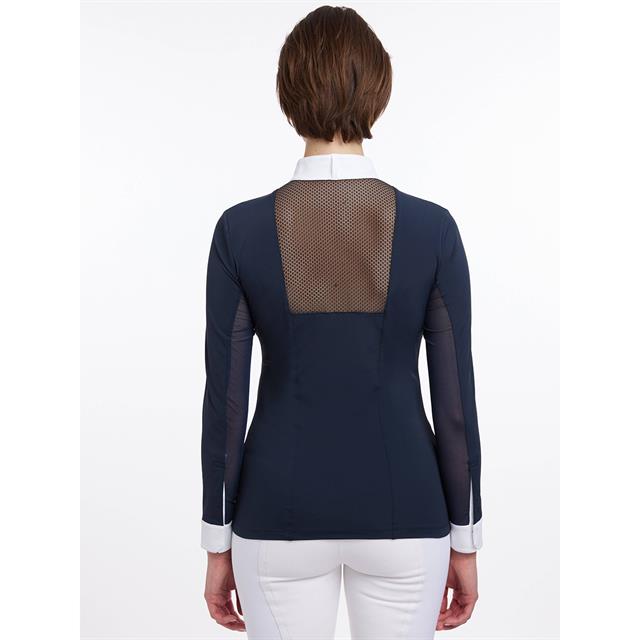 Turniershirt Langarm Camille LeMieux Dunkelblau