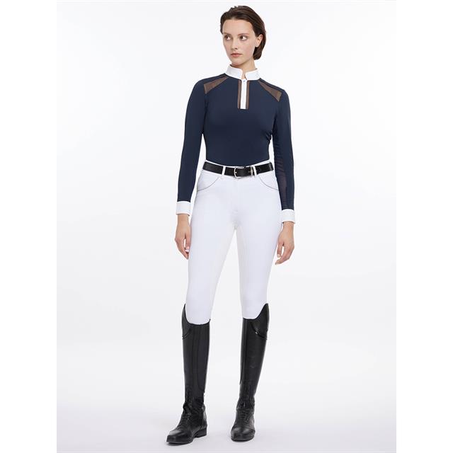 Turniershirt Langarm Camille LeMieux Dunkelblau