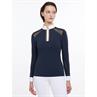 Turniershirt Langarm Camille LeMieux Dunkelblau