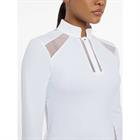 Turniershirt Langarm Camille LeMieux Weiß