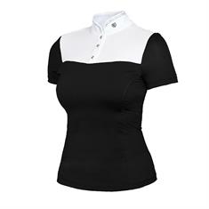 Turniershirt Revenew Black Edition Equestrian Stockholm Schwarz-Weiß
