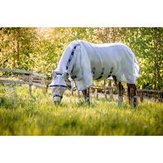 Vliegendeken Horseware Rambo Protector Silber-Blau