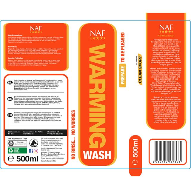 Warming Wash NAF 