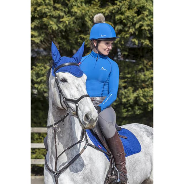 Zadeldek LeMieux Luxury Suede Cc Square Blau