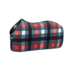 ZWEETDEKEN ESKADRON FLEECE CHECK Blau-Pink