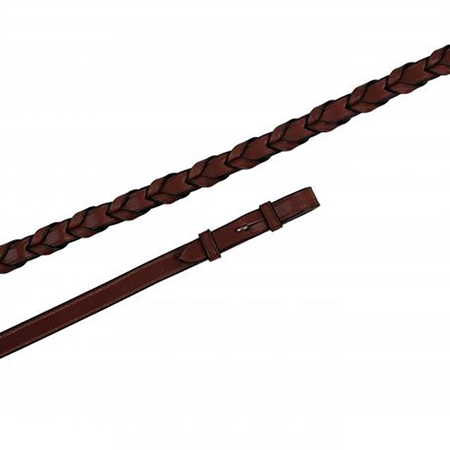 Zügel Deco Geflochten Organic Tanned Contrast Montar Braun