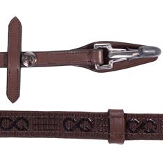 Zügel FaySport mit Clips & Stops Braun