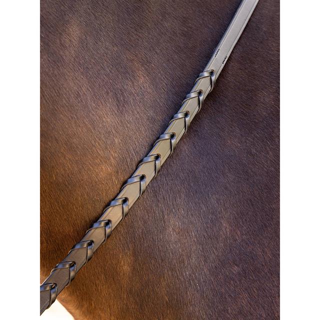 Zügel Leather Laced LeMieux Schwarz-Silber