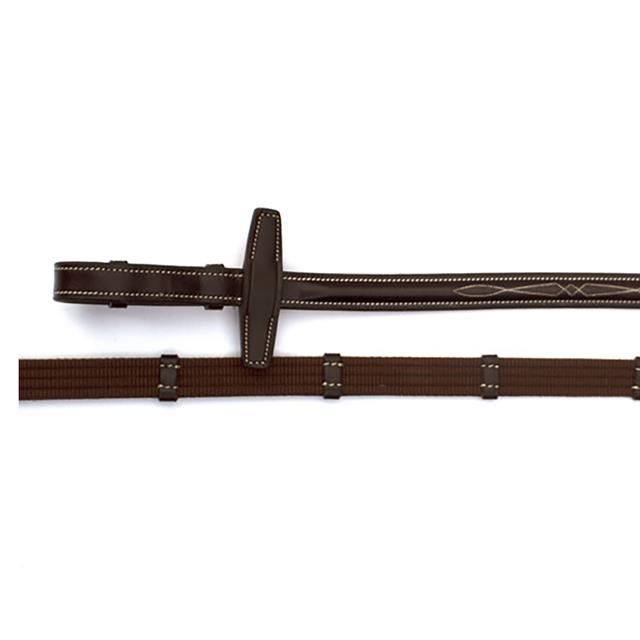 Zügel Pro Selected Ziernähte LJ Leathers Braun