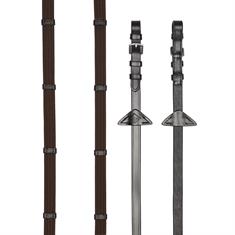 Zügel Webbed Continental LeMieux Braun-Silber