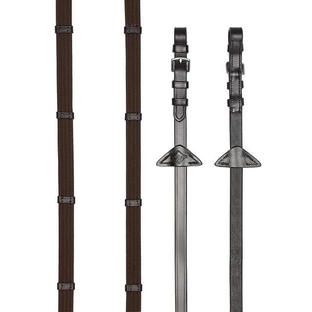 Zügel Webbed Continental LeMieux Braun-Silber