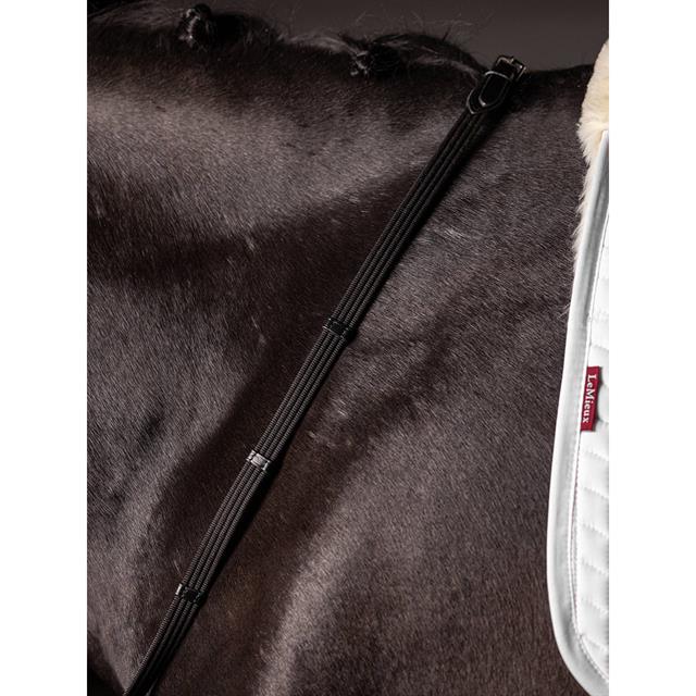 Zügel Webbed Continental LeMieux Schwarz-Silber